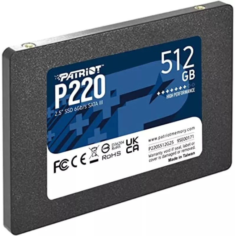 Patriot Memory P220 512 GB SSD, 2,5″, SATA III (P220S512G25)