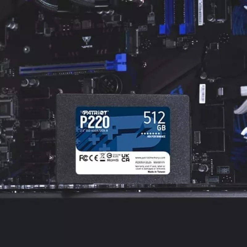 Patriot Memory P220 512 GB SSD, 2,5″, SATA III (P220S512G25)