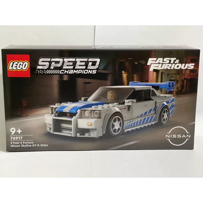 LEGO 76917 Speed Champions 2 Fast 2 Furious Nissan Skyline GT-R (R34) speelgoedauto