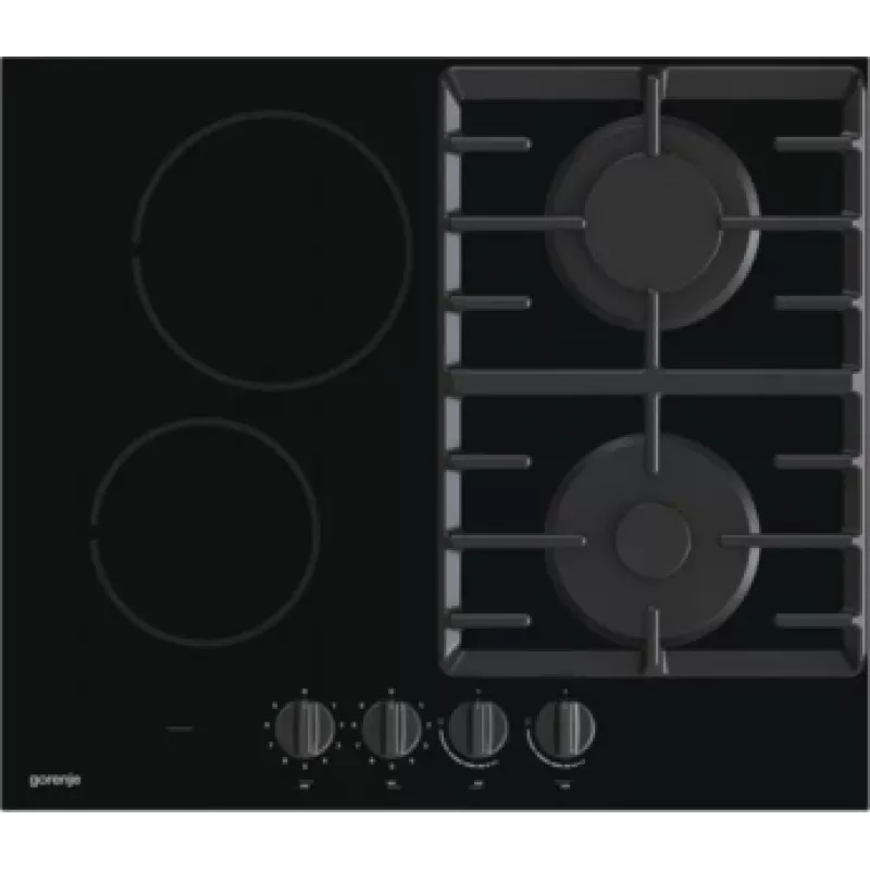 Gorenje GCE691BSC zwart inbouw 60 cm combi 4 kookzones