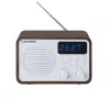 Draagbare radio met Bluetooth en USB BLAUPUNKT PP7BT, kleur: bruin hout/wit