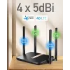 Cudy LT500D draadloze router Fast Ethernet dualband (2,4 GHz / 5 GHz) 4G zwart