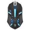 Bedrade optische muis DEFENDER CYBER MB-560L — dubbelhandig, 1200 DPI, USB Type-A, 2 knoppen, zwart