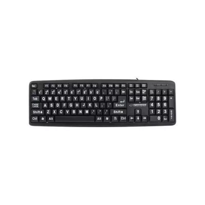 Esperanza EK129 toetsenbord USB QWERTY UK Engels zwart