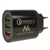 USB-wandlader MACLEAN MCE479B — 3x USB-aansluitingen, 18W totaalvermogen, compact