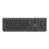 NATEC toetsenbord TROUT SLIM USB, US-layout, zwart