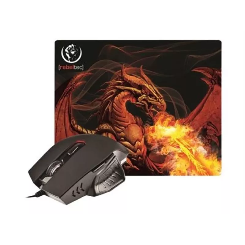 Rebeltec Red Dragon – optische muis – 6 knoppen – bedraad – USB