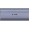 SSD-behuizing Unitek SolidForce Reefer grijs – M.2 NVMe PCIe, USB‑C 10 Gbit/s, aluminium, 1 drive