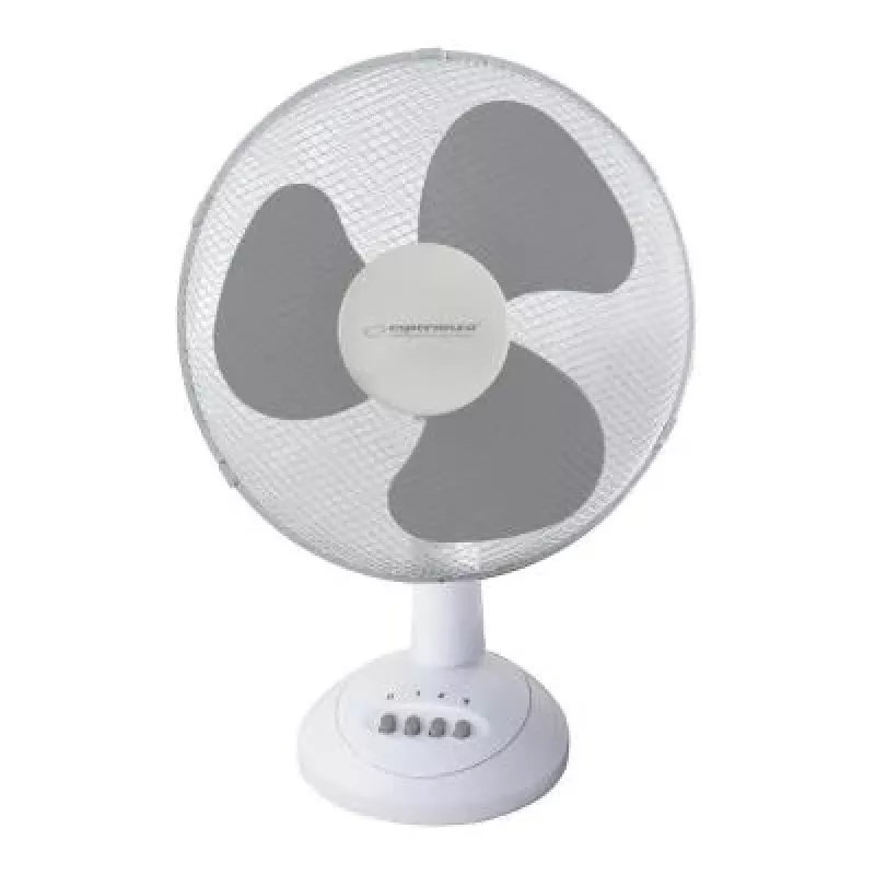 Esperanza EHF003WE, 12'' tafelventilator, wit en grijs