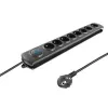 Overspanningsbeveiliging Qoltec 8 stopcontacten 3,0 m 50114