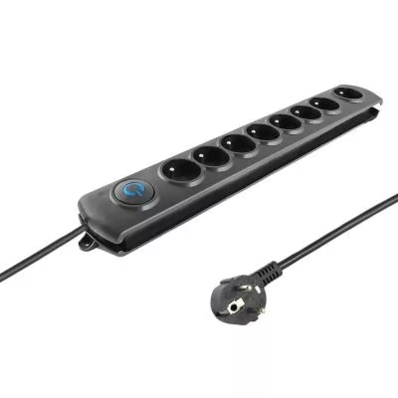 Overspanningsbeveiliging Qoltec 8 stopcontacten 3,0 m 50114