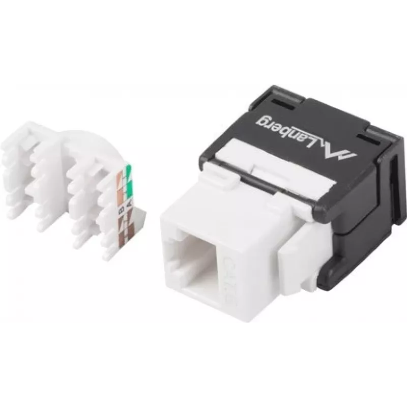 Keystone-module RJ45 - LSA UTP Cat.6a 180 graden voor montagedoos