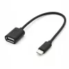 TB kabel OTG USB AF - USB-C 15cm zwart (AKTBXKU4PAC015B)