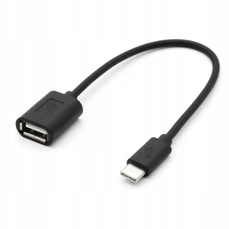 TB kabel OTG USB AF - USB-C 15cm zwart (AKTBXKU4PAC015B)