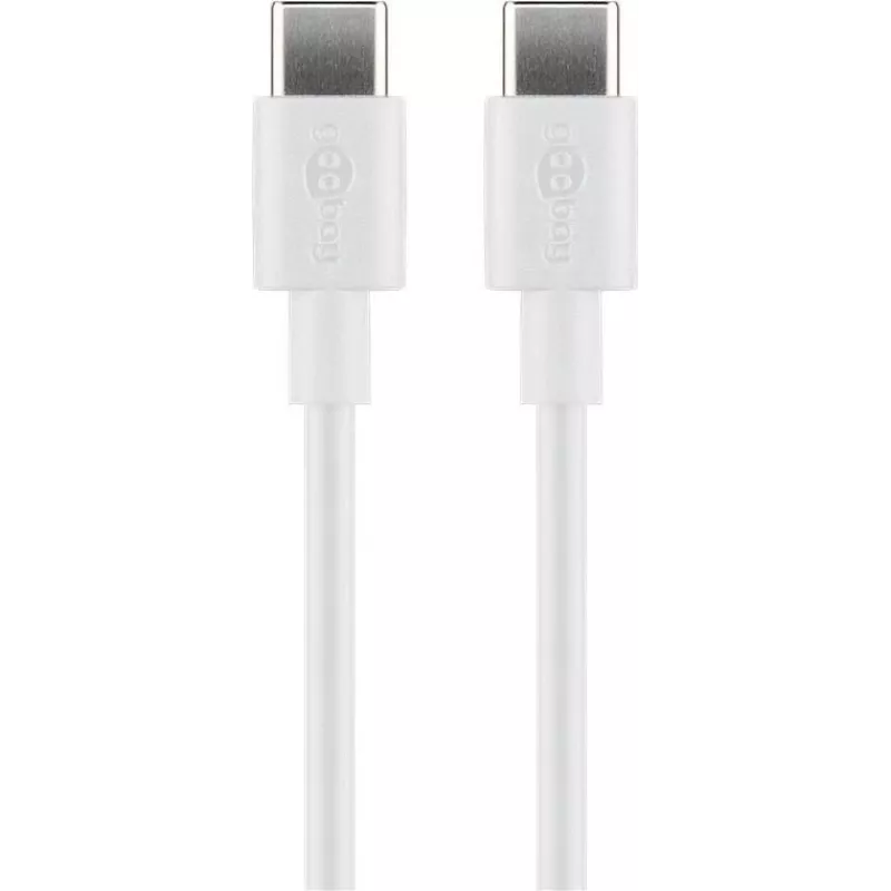 Goobay USB-C oplaad- en synchronisatiekabel, 2 m, wit | Goobay