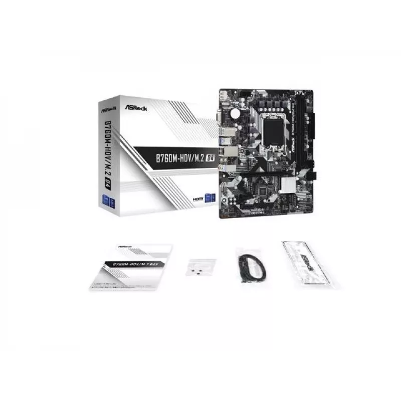 ASRock B760M-HDV/M.2 D4 DDR4 LGA 1700 micro-ATX moederbord