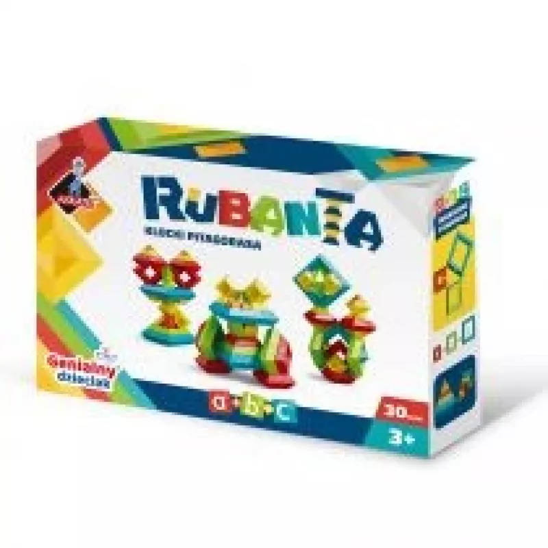 Educatief constructiespeelgoed Ascato Pythagoras Blocks Rubanta 30 delen model 119403