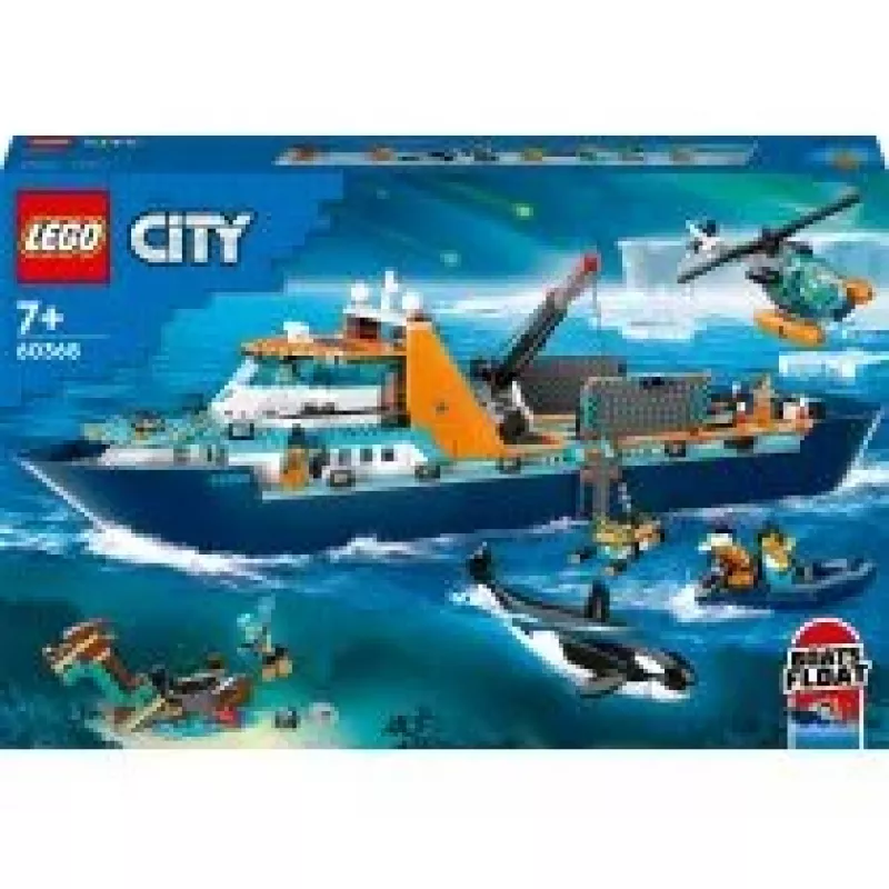 Constructiespeelgoed LEGO City Arctische expeditie schip 60368 — 815 onderdelen, 7+ jaar, bevat 4 minifiguren