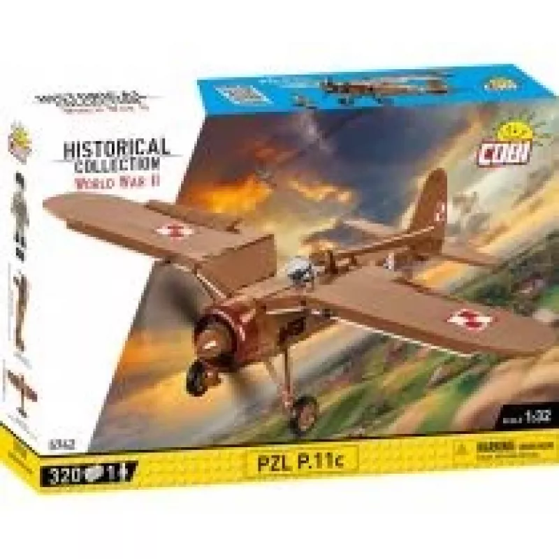 Bouwset COBI PZL P.11c 320 onderdelen Tweede Wereldoorlog