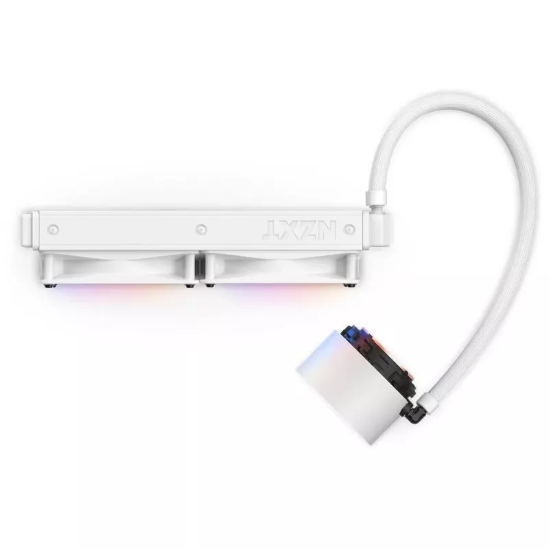 All-in-one-vloeistofkoeler NZXT Kraken Elite 240 RGB 12 cm wit
