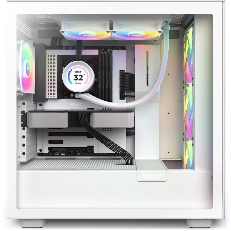 All-in-one-vloeistofkoeler NZXT Kraken Elite 240 RGB 12 cm wit