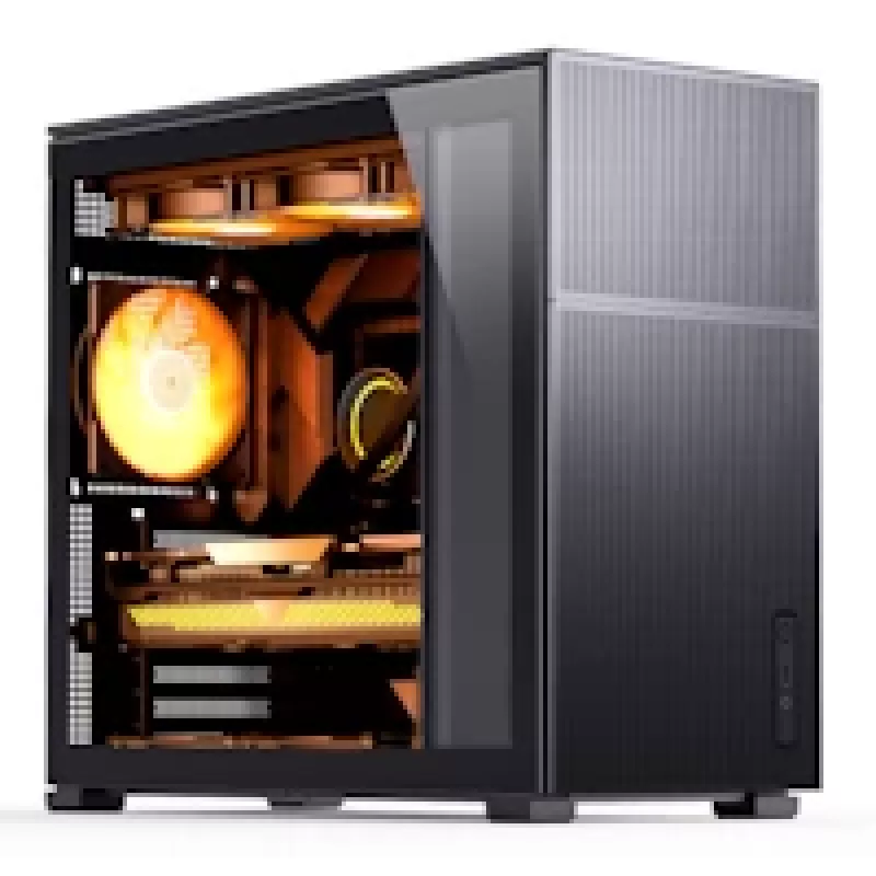 Jonsbo D41 Mesh Standard ATX pc-behuizing – zwart, gehard glas