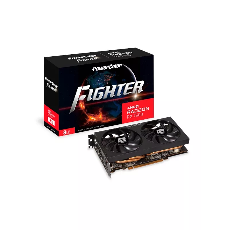 PowerColor Fighter Radeon RX 7600 8GB GDDR6 grafische kaart