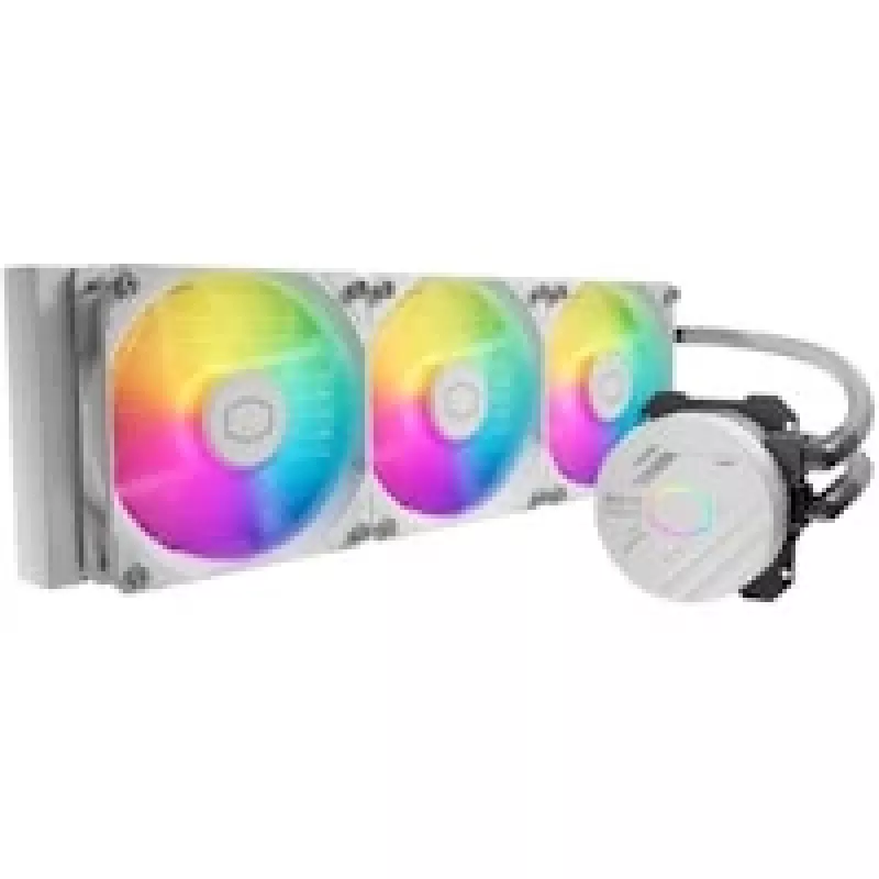 Vloeistofkoelset Cooler Master MasterLiquid 360L Core ARGB wit 12 cm ventilator