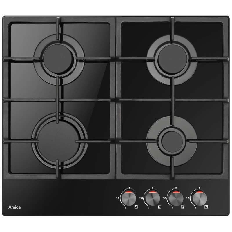 Gaskookplaat AMICA PGCA 6100 APB, 4 kookzones, mechanische bediening