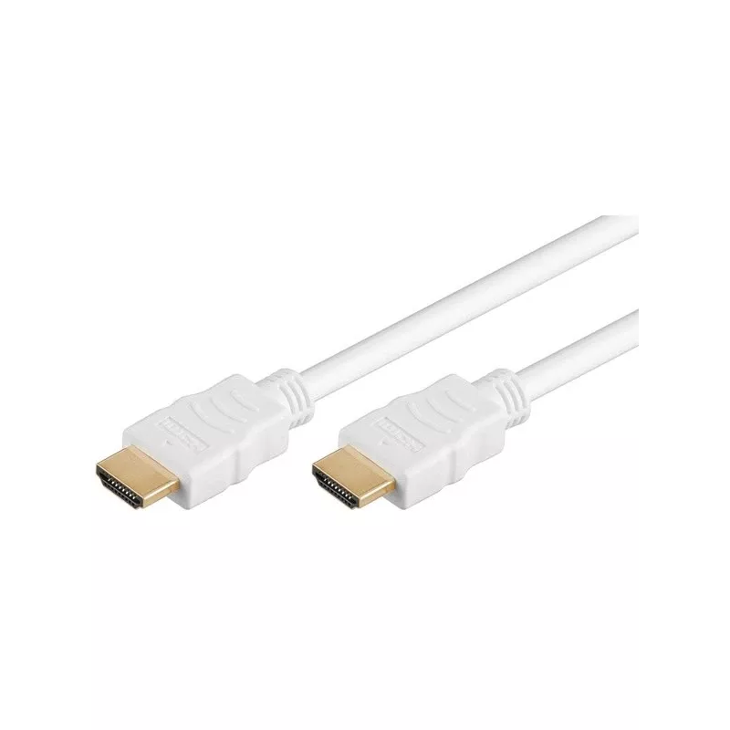 Goobay HDMI-kabel 5m type A stekker naar stekker 18 Gbit/s Wit