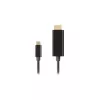 Videoadapterkabel LANBERG CA-CMHD-10CU-0030-BK, USB Type-C naar HDMI 2.0, 3 m, 18 Gbit/s, 4K