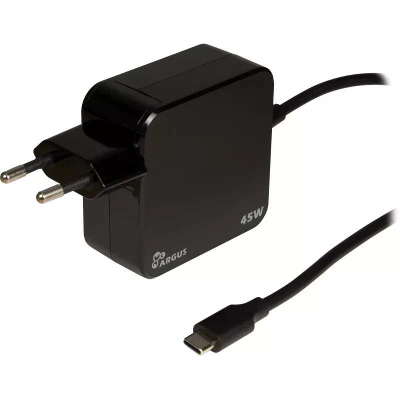 Oplader Inter-Tech PD-2045 universeel zwart AC voor binnen 20V USB-C