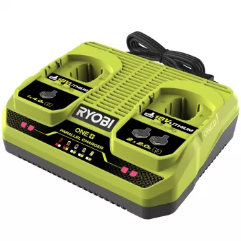 Acculader 18V / 2 poorten