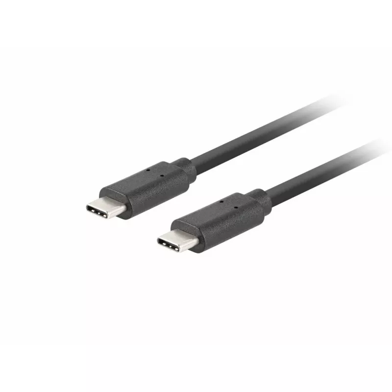 USB-C-naar-USB-C-kabel LANBERG CA-CMCM-32CU-0010-BK — USB 3.2 Gen 2, 1 m, zwart, 100 W laadvermogen, 4K-video