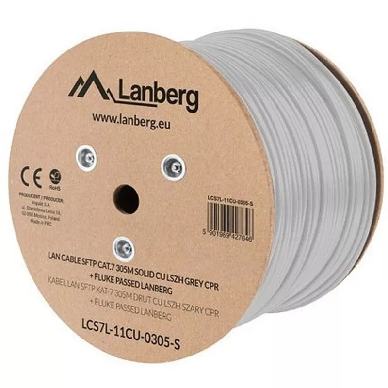 Netwerkkabel Lanberg LCS7L-11CU-0305-S RJ45 Cat7 305 m wit