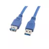 Verlengkabel USB 3.0 AM-AF blauw 3M