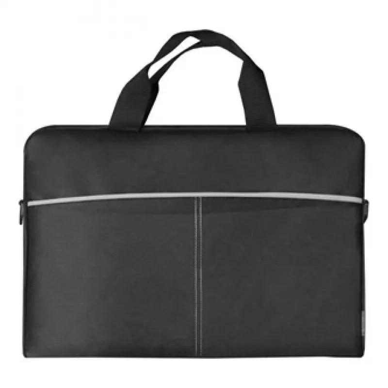 Laptoptas DEFENDER Lite 39,6 cm (15,6 inch) zwart/grijs, polyester, rits, draaggreep, afneembare schouderriem