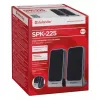DEFENDER SPK-225 bekabelde 2.0-luidsprekers, 4 W RMS, USB/DC 5 V, 3,5 mm, zwart