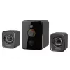 Defender V12 65212 2.1 computerluidsprekers, 11 W, 5 W subwoofer, USB-voeding, led-verlichting, zwart, 115 x 130 x 223 mm
