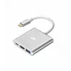 USB-C-adapter-hub TB AKTBXVAU3HMPDAV — 3-in-1: HDMI + USB-A + USB-C PD, zilver