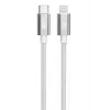 TB kabel USB-C - Lightning gevlochten 1m, zilver