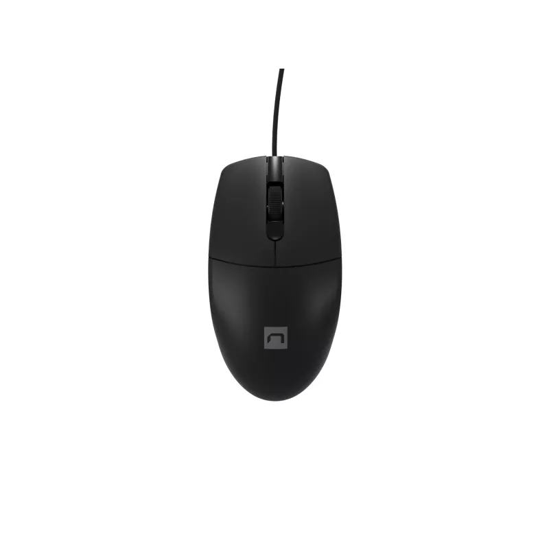 Bekabelde bureaumuis NATEC Ruff Plus USB Type-A, rechtshandig, 1200 DPI, 3 knoppen, zwart