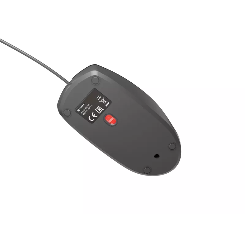 Bekabelde bureaumuis NATEC Ruff Plus USB Type-A, rechtshandig, 1200 DPI, 3 knoppen, zwart