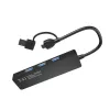 USB-hub NATEC Mayfly USB 3.2 Gen 1 Type-A Type-C 5000 Mbit/s zwart