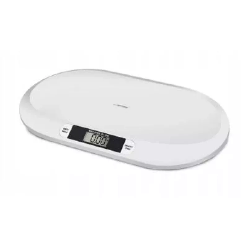 Esperanza EBS019 Bebe elektronische babyweegschaal, 20 kg, nauwkeurigheid 10 g, LCD-display, wit