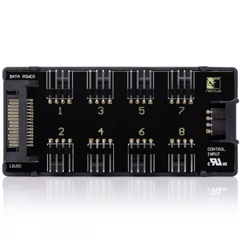 Ventilatorregeling Noctua NA-FH1 4-pin zwart 24W 5-12V