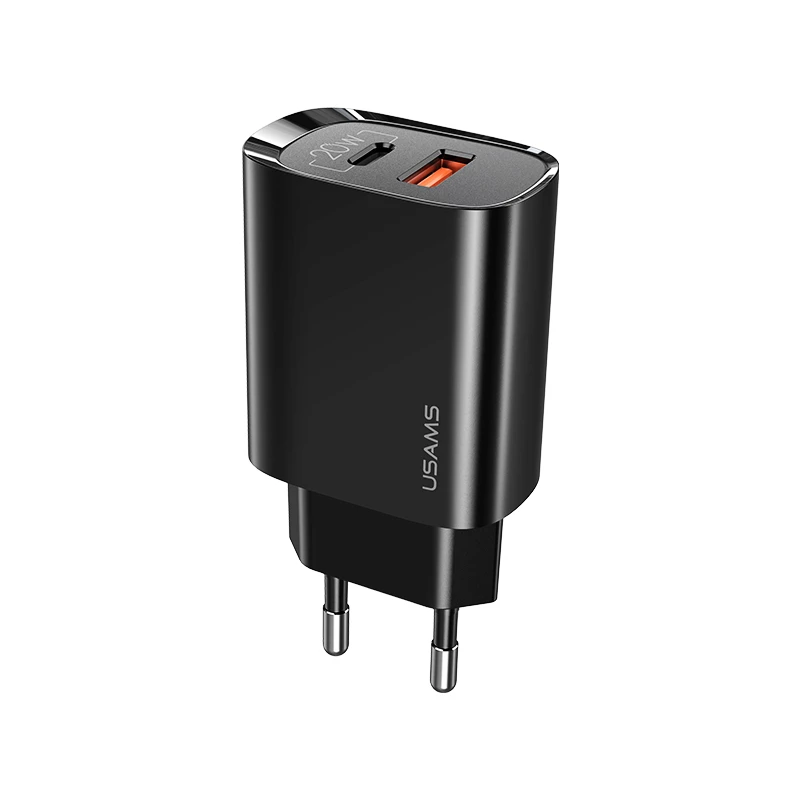 Oplader usams T35 20W PD3 USB-C naar USB snellaadadapter
