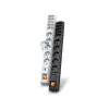 HSK DATA S10 3m verlengkabel 10 AC-stopcontacten binnen/buiten zwart