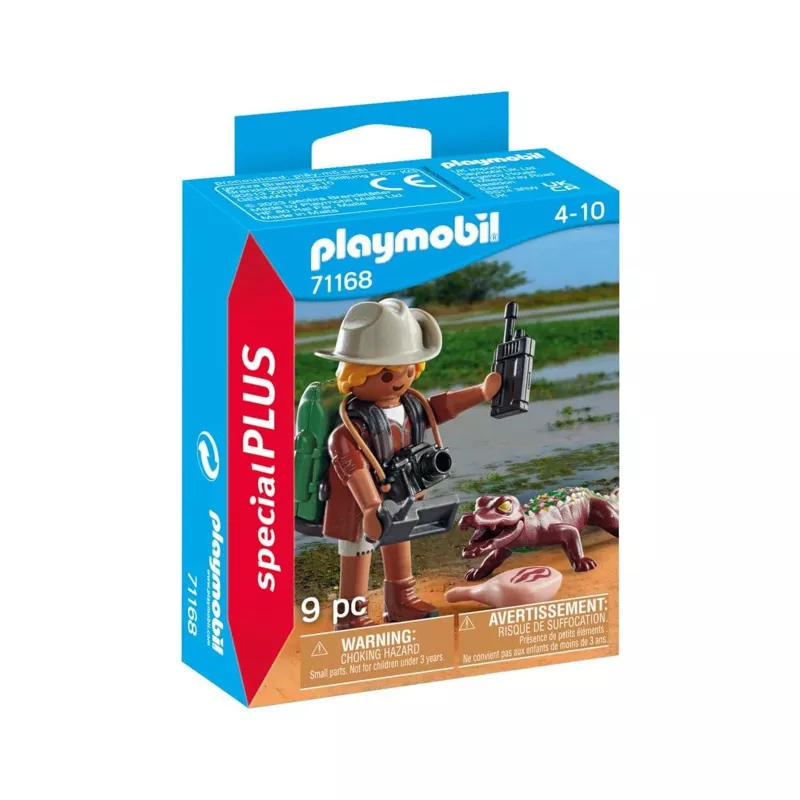 Playmobil Special Plus onderzoeker met jonge kaaiman speelset