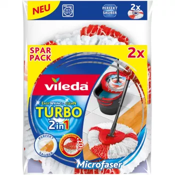Mopkop Vileda rood wit